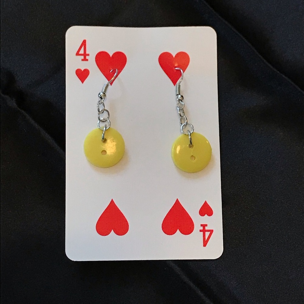 ✨Handmade Button Earrings✨